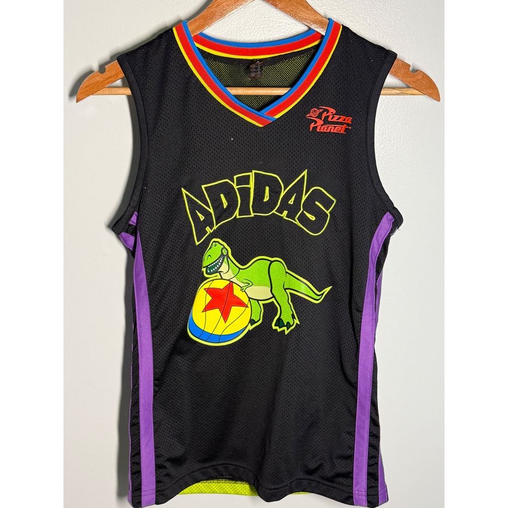 Adidas Disney Pixar Toy Story Rex Pizza Planet Reversible Jersey Kids Large L